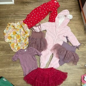 6-12 month baby girl spring clothing bundle/high-end brands
